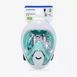 Маска для снорклинга детская зеленая Subea 500 Easybreath XS