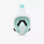 Маска для снорклинга детская зеленая Subea 500 Easybreath XS