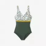 Купальник слитный женский зеленый Nabaiji 300 Mia All Mini Green