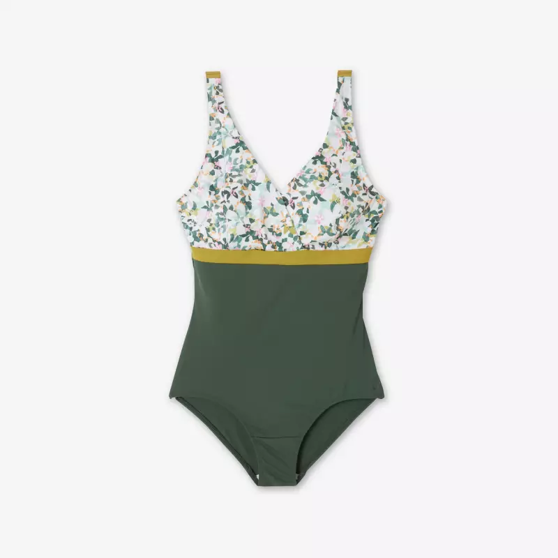 Купальник слитный женский зеленый Nabaiji 300 Mia All Mini Green