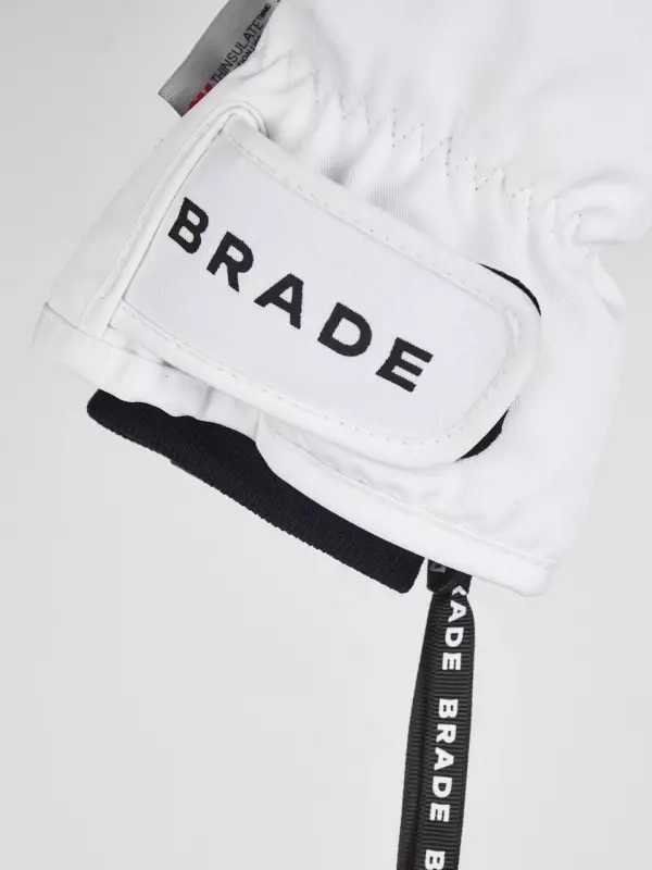 Варежки горнолыжные белые Brade Mittens