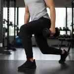 Брюки спортивные мужские черные Defit 500