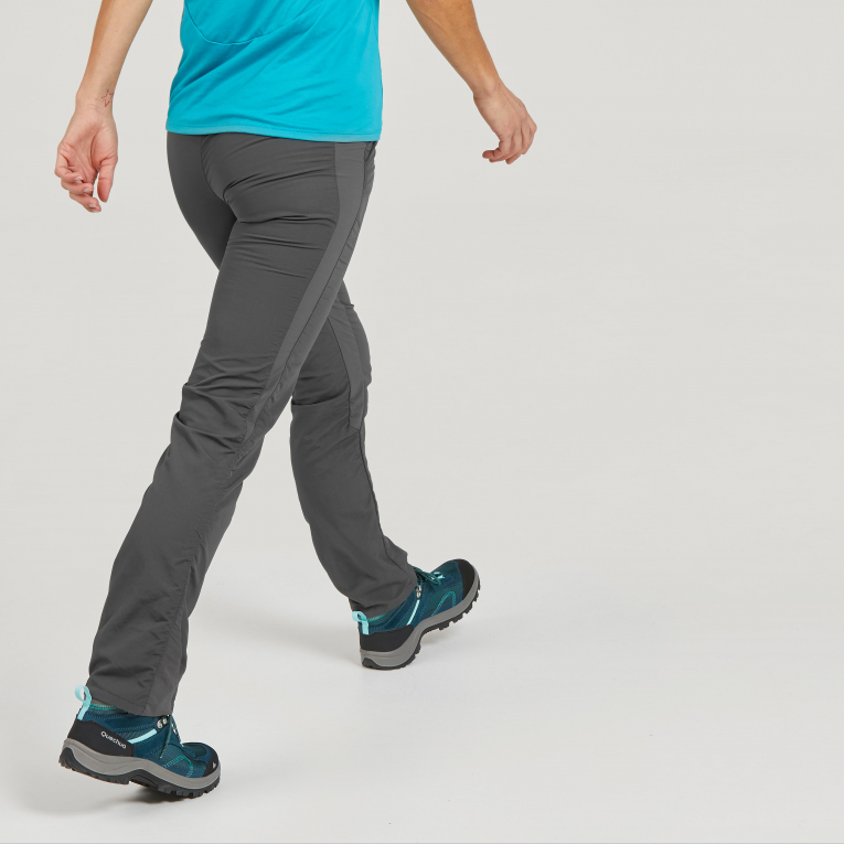 Брюки походные женские серые 100 Quechua купить в интернет-магазине Деспорт