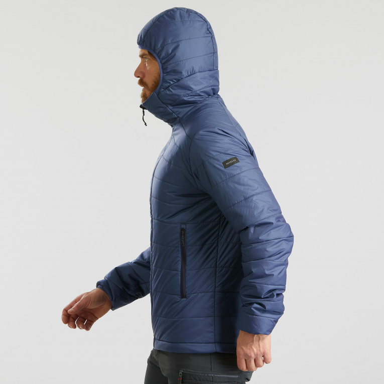 Куртка походная мужская синяя Quechua 100 купить в интернет-магазине ...
