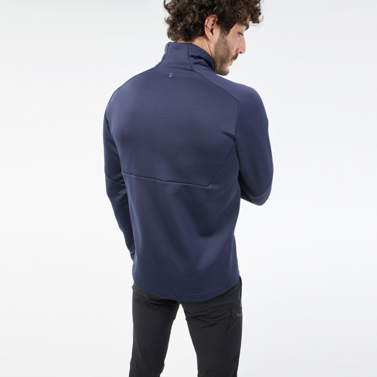 Кофта флисовая мужская серая 700 Quechua купить в интернет-магазине Деспорт