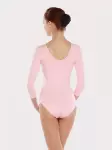 Купальник для танцев с рукавом 3/4 розовый Korri