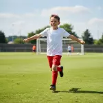 Шорты футбольные детские красные Derby 100