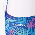 Купальник пляжный слитный для девочки разноцветный Dewave 100