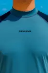 Футболка солнцезащитная с короткими рукавами серая мужская Dewave 100