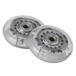 Набор светящихся колёс с подшипниками для роликовых коньков 2шт 63мм 80A Oxelo 100
