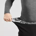 Брюки флисовые мужские чёрные Quechua 100