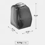 Сумка для горнолыжных ботинок серо-черная Wedze 500