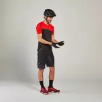 Джерси велосипедная с короткими рукавами красная Rockrider ST 500