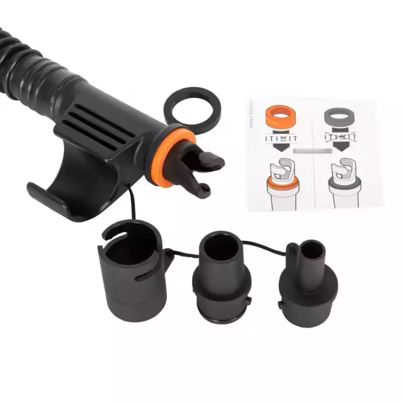 Насос двойного действия для SUP-доски и каяка 20 PSI чёрный Itiwit 100