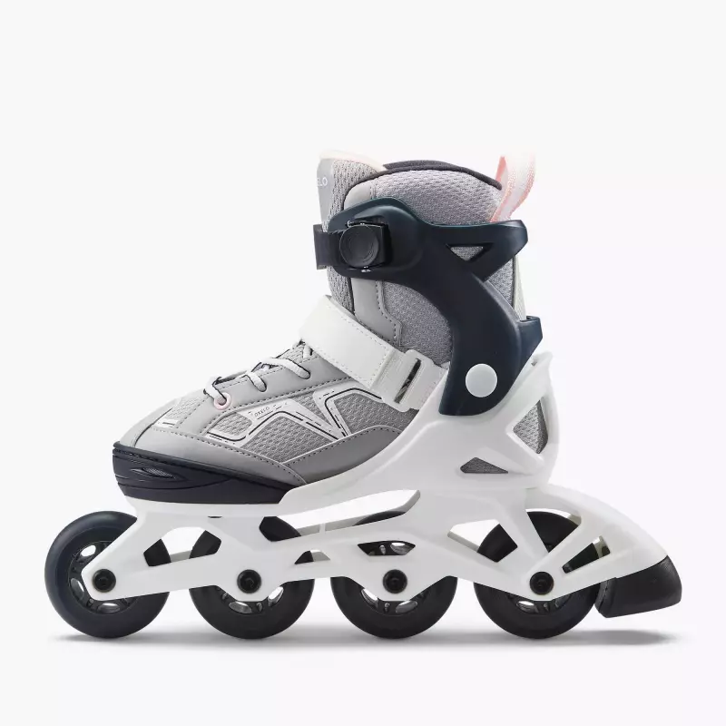 Роликовые коньки детские серые Oxelo 500 Fit3