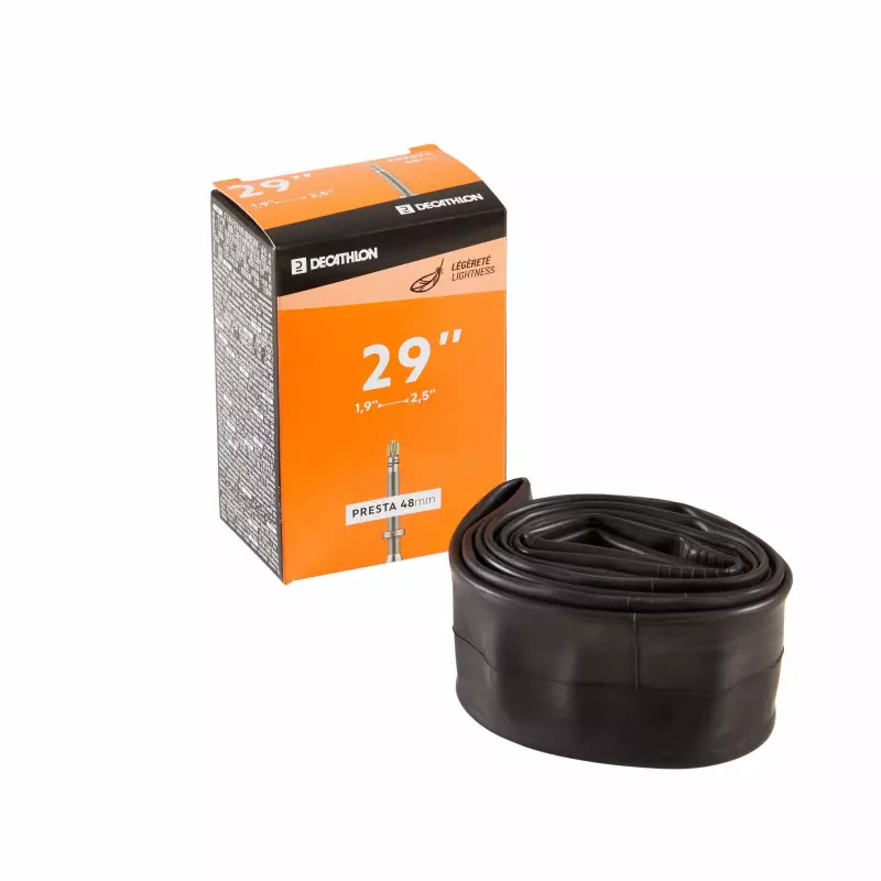 Внутреняя камера для велосипеда 29x1.9-2.5 Presta 48 мм Btwin 100