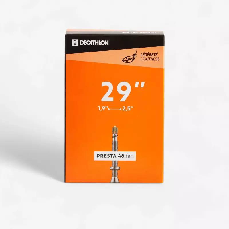 Внутреняя камера для велосипеда 29x1.9-2.5 Presta 48 мм Btwin 100