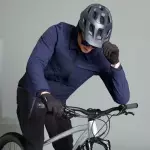 Шлем велосипедный тёмно-синий Rockrider ST 500 All Seasons