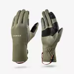 Перчатки для трекинга сенсорные взрослые хаки Forclaz MH500