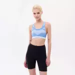Бра для фитнеса женский голубой Domyos Seamless 500