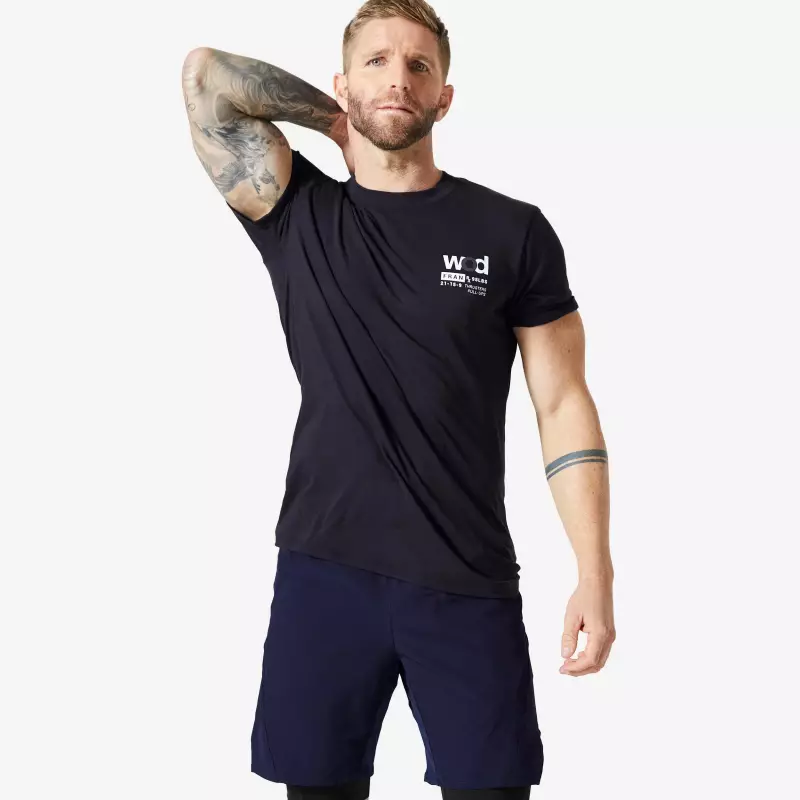 Футболка для фитнеса мужская CF M Domyos 500
