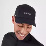 Кепка для бега водоотталкивающая черная Kiprun 5 Panels WR 500
