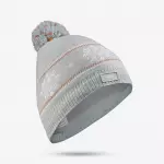 Шапка детская с помпоном серая Wedze 900