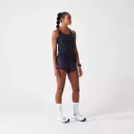 Майка для бега бесшовная женская черная Kiprun Run 500 Comfort