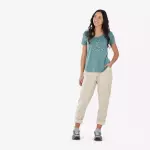 Футболка женская зелёная Quechua NH500