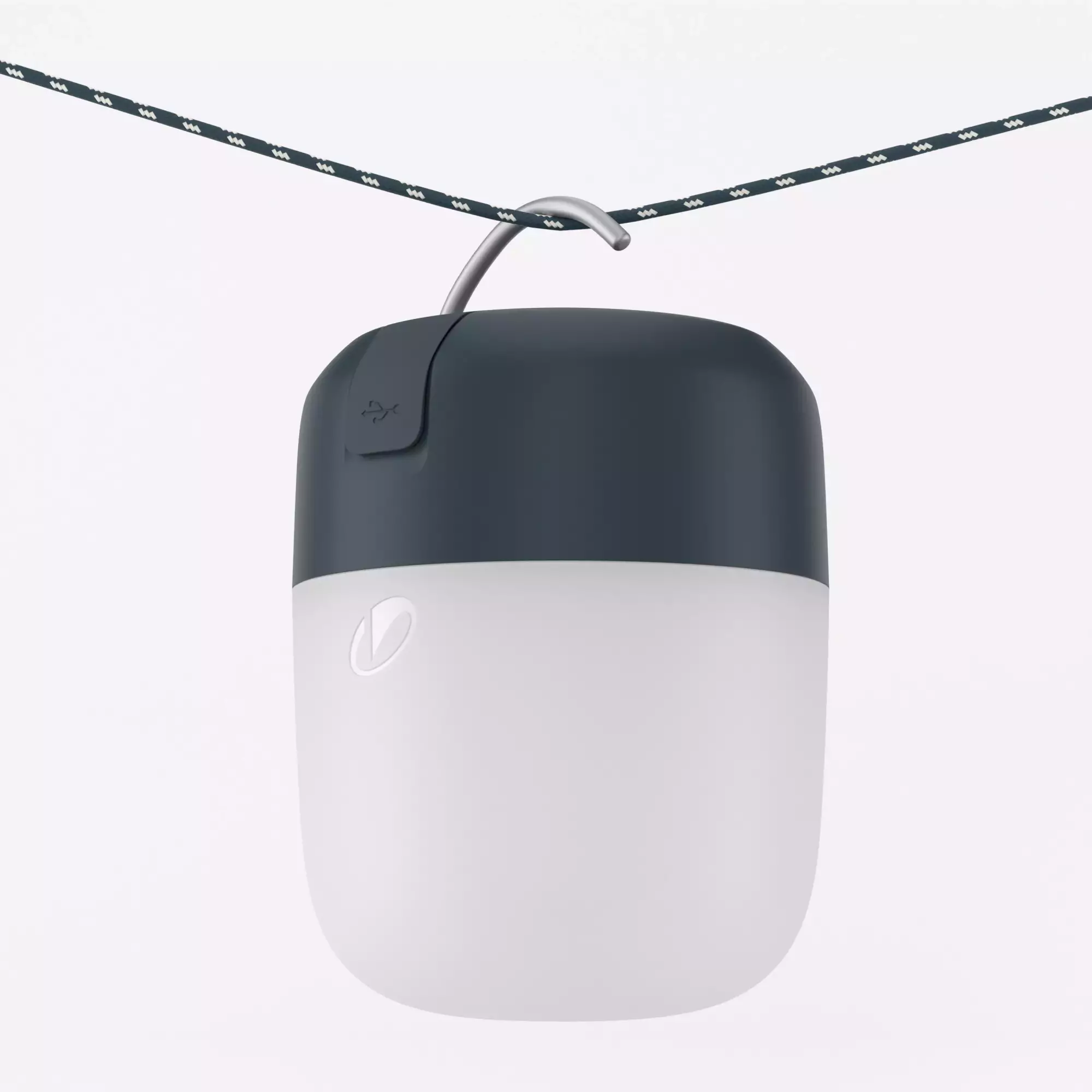 Фонарь кемпинговый перезаряжаемый синий Quechua BL200 USB