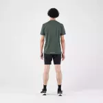 Футболка для бега мужская тёмно-зелёная Kiprun 500 Run Dry