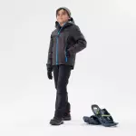 Брюки утепленные SoftShell детские черные Quechua 500