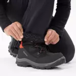 Брюки утепленные SoftShell детские черные Quechua 500