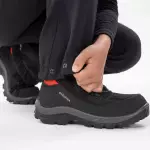 Брюки утепленные SoftShell детские черные Quechua 500