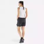 Шорты для бега 2в1 женские чёрные Kiprun 500 Run