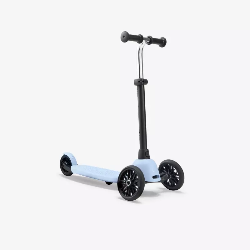 Самокат трехколесный детский голубой Oxelo Btwin B100