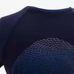 Футболка спортивная дышащая детская синяя Domyos 500