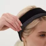 Повязка для головы двухсторонняя черная Regarzo Sport