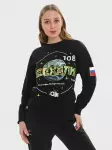 Свитшот чёрный Роскосмос Поехали