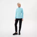 Кофта флисовая для походов женская бирюзовая Deway 300