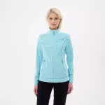 Кофта флисовая для походов женская бирюзовая Deway 300