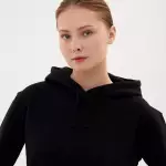 Худи женское черное Defit 500