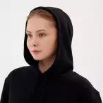 Худи женское черное Defit 500