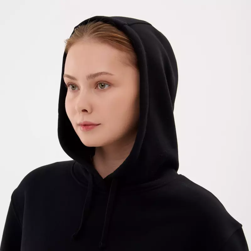 Худи женское черное Defit 500