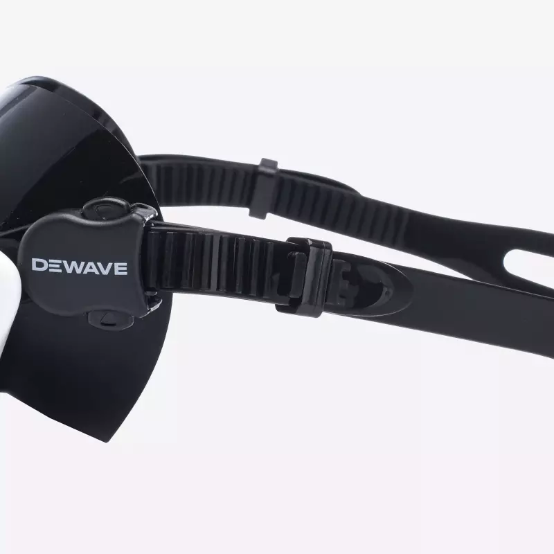 Маска для плавания для взрослых черная Dewave 500