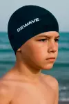 Шапочка для плавания тканевая детская черная Dewave 100