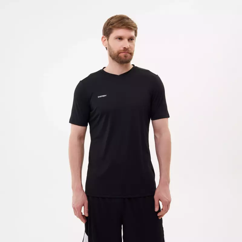 Футболка мужская чёрная Derby F100