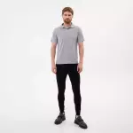 Бриджи мужские для верховой езды с коленной леёй черные Deway 100