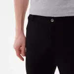 Бриджи мужские для верховой езды с коленной леёй черные Deway 100