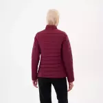 Куртка утепленная для конного спорта женская бордовая Deway 500